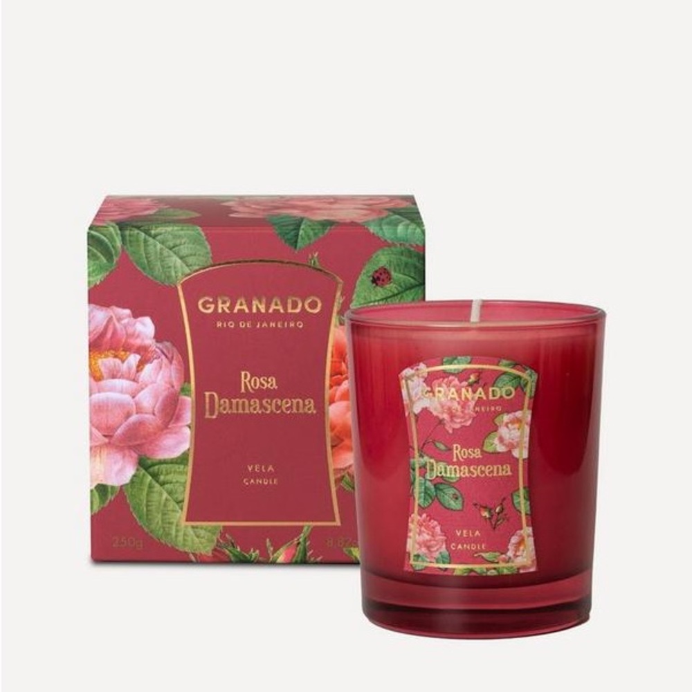 GRANADO RIO DE JANERIO Rosa Damascena VELA CANDLE (NEW)